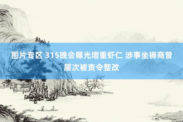 图片专区 ﻿315晚会曝光增重虾仁 涉事坐褥商曾屡次被责令整改