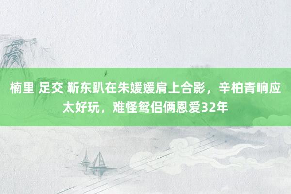 楠里 足交 靳东趴在朱媛媛肩上合影，辛柏青响应太好玩，难怪鸳侣俩恩爱32年