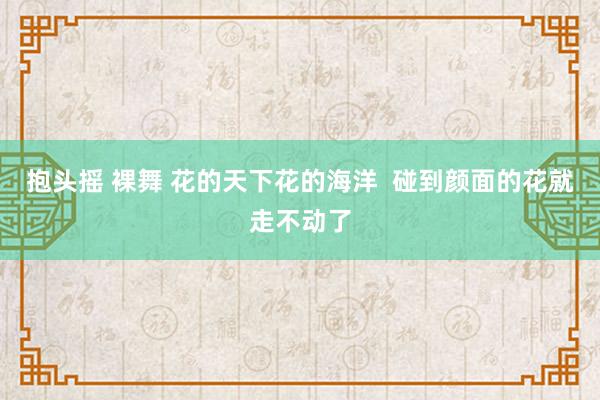 抱头摇 裸舞 花的天下花的海洋  碰到颜面的花就走不动了