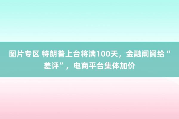 图片专区 特朗普上台将满100天，金融阛阓给“差评”，电商平台集体加价