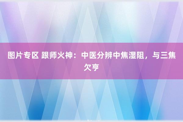 图片专区 跟师火神：中医分辨中焦湿阻，与三焦欠亨